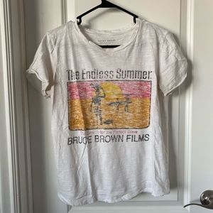 Lucky brand white graphic tee shirt